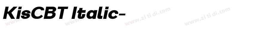 KisCBT Italic字体转换